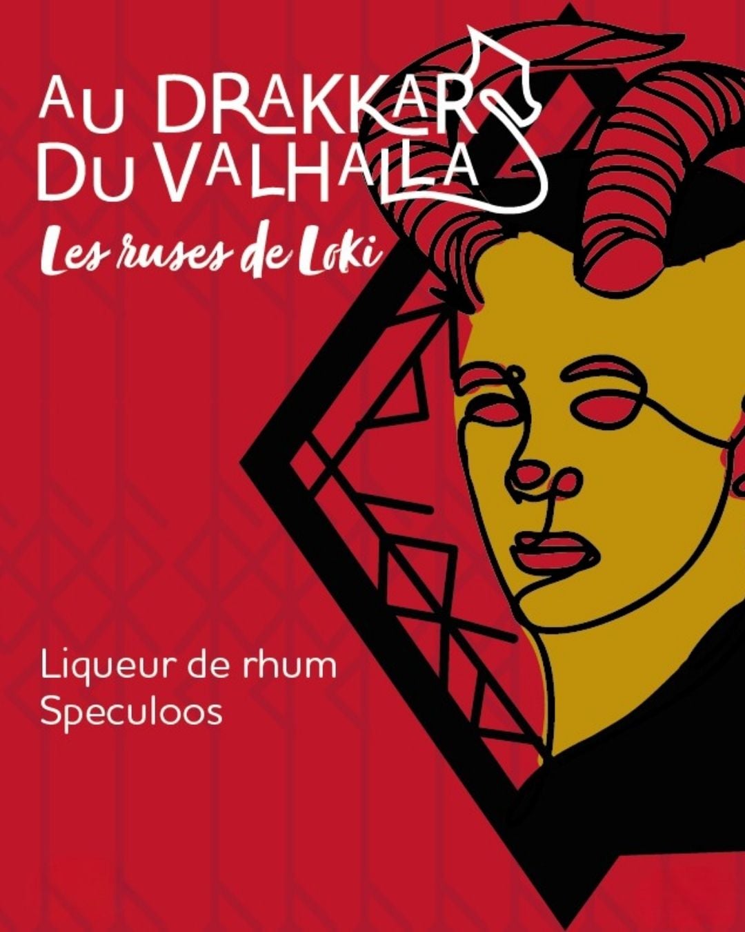 liqueur de rhum spéculoos au drakkar du valhalla viking